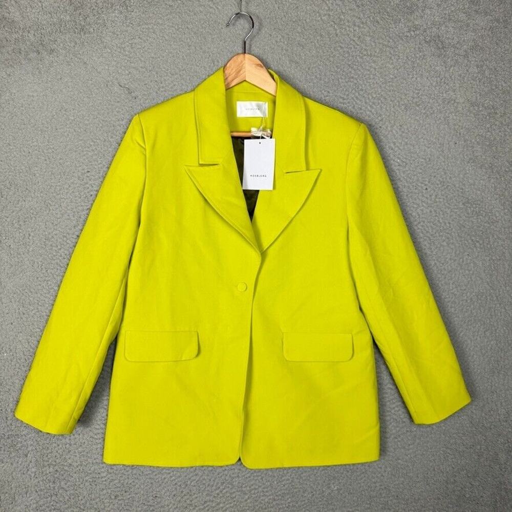 Hosbjerg Blazer Jacket Womens Medium Ivy Adele Green Classic Casual Designer